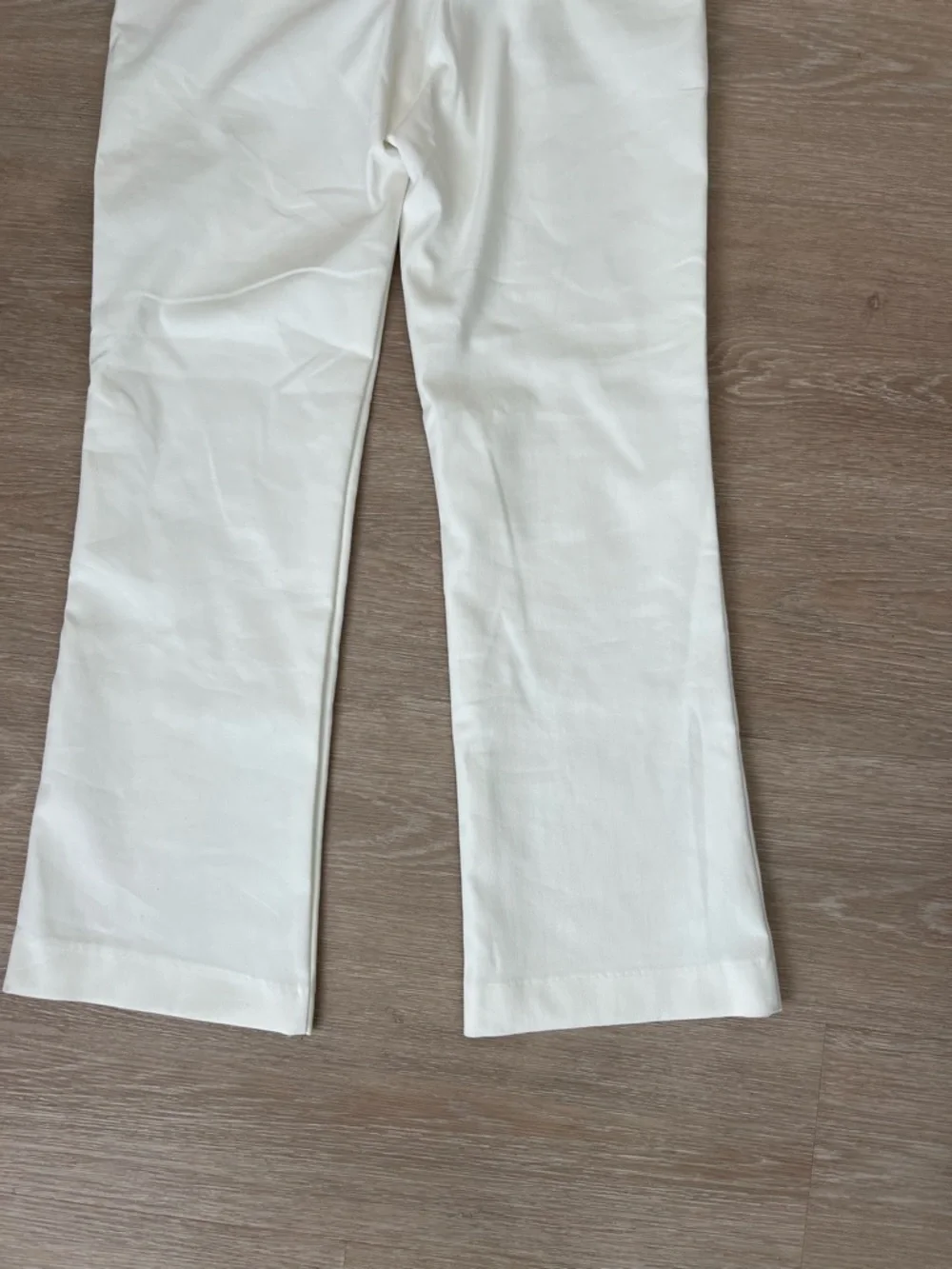Zara Y2K White Retro Women’s Size Small Pants with Slight Flare - Picture 6 of 7